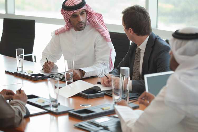 Businessmen in a meeting